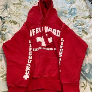 Red Lifeguard Hoodie